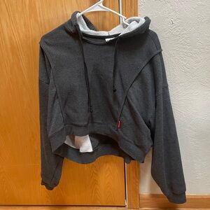 Women's Nike Cropped Curved Hem Hoodie
